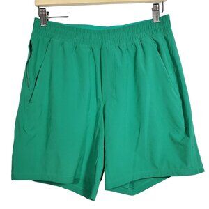 Lululemon Pace Breaker Linerless Short 7" Men's M Green Running Gym Workout